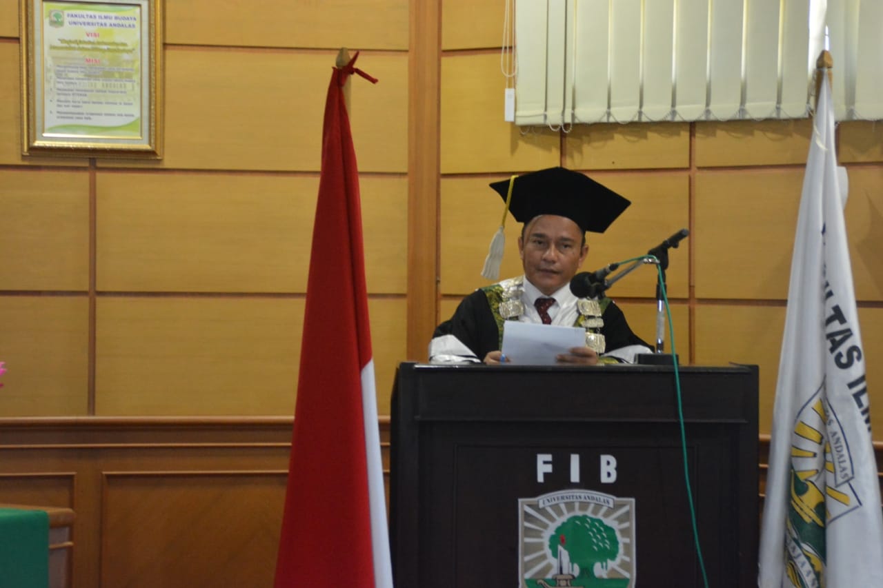 Dekan Fakultas Ilmu Budaya (FIB) Unand, Dr Hasanuddin, M.Si
